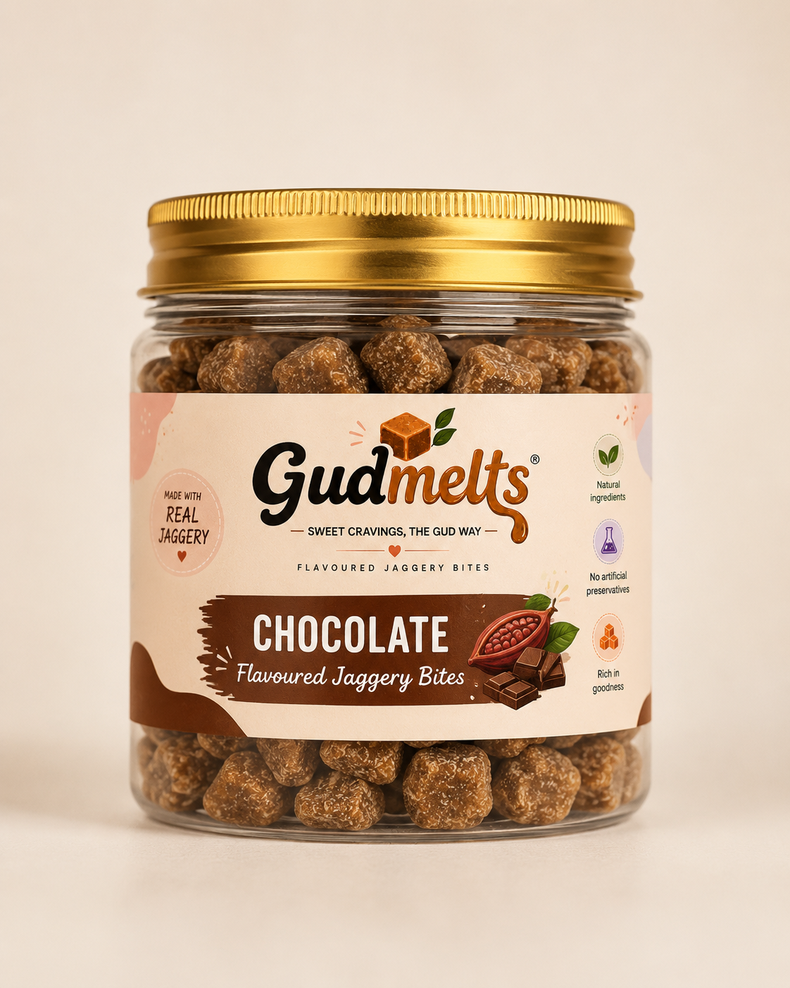 Chocolate GudMelts jar
